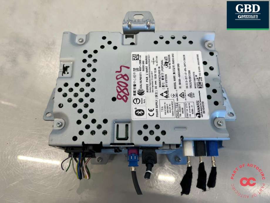 Bilstereo til Ford Transit Connect 2018-->> Type II, Fase 2  (|KT1T-18D832-BV)