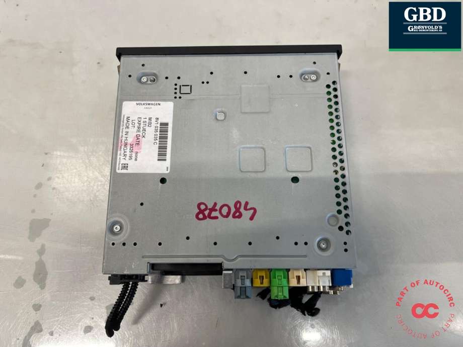 Bilstereo til Audi A3 2016-2020 (Type III, Fase 2)  (8V1035035C|)