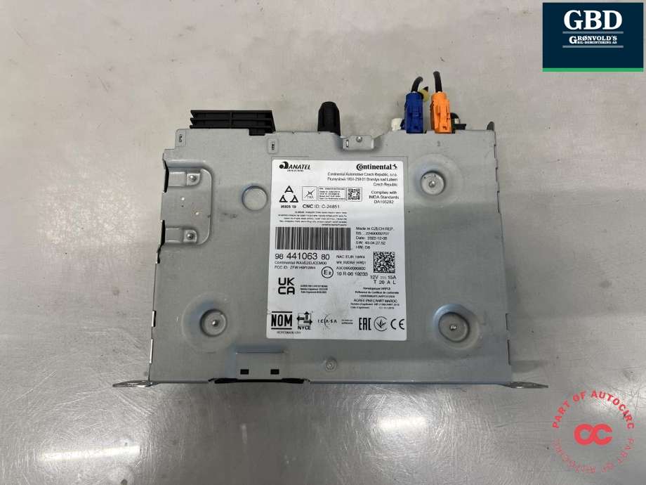 Bilstereo til Peugeot Expert 2016-->> (Type III) (|98441063)