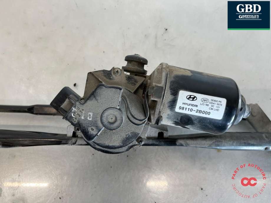 Viskermotor frontrute komplett m/overføring til Hyundai Santa Fe 2006-2009 (Type II, Fase 1) (98110 2B000|98120 2B000|)