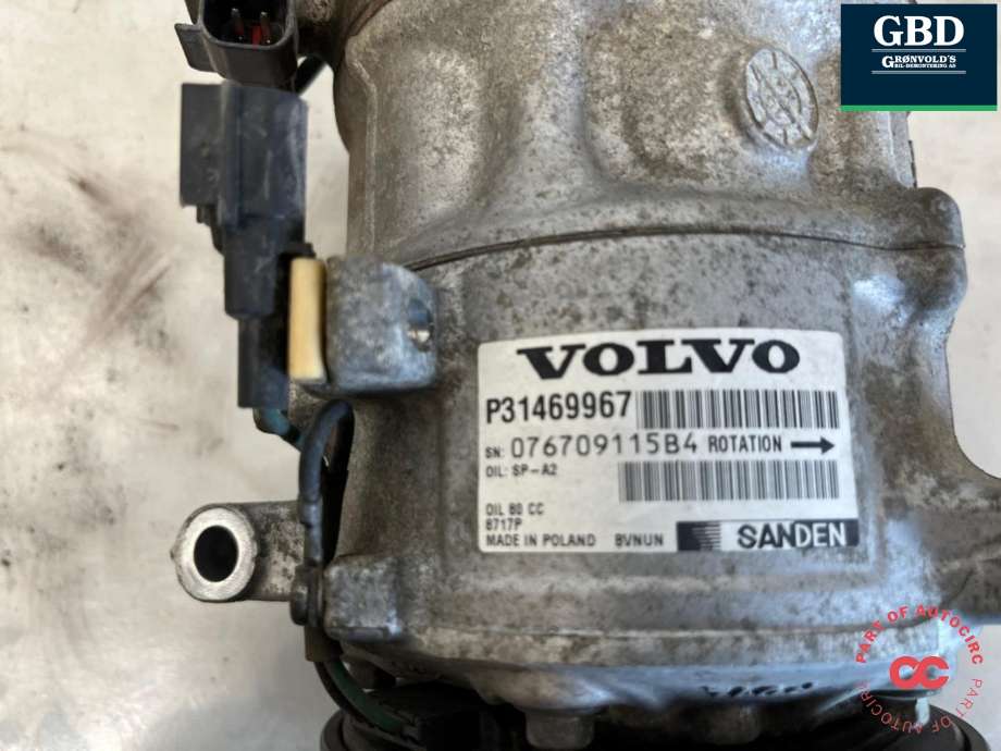 Aircondition kompressor til Volvo XC90 2015-2025 (Type II) (36010255|)