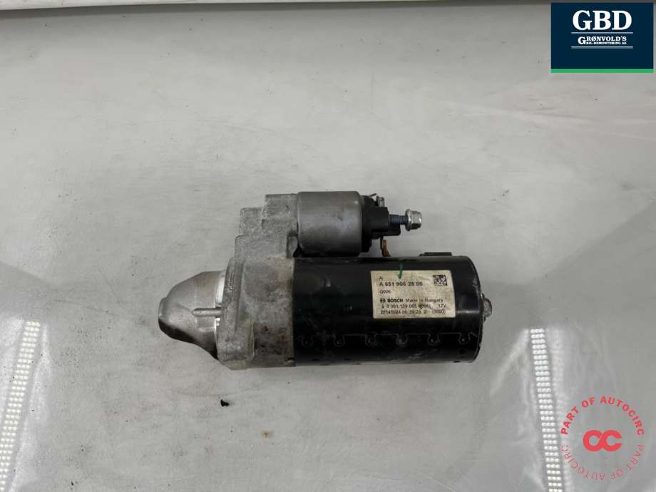Starter diesel til Mercedes C-Klasse 2014-2018 (Fase 1) (W205) (W205) (A 651 906 43 00|)