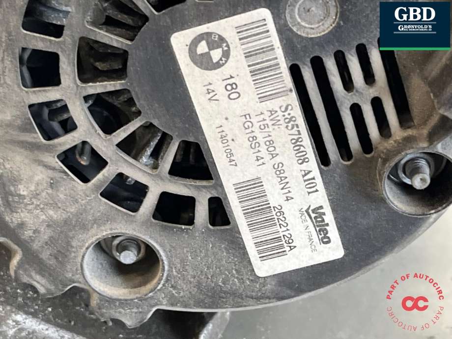 Dynamo diesel til BMW 3-Serie 2012-2018 (F30/F31/F34) (F30/F31/F34) (12 31 7 823 343|)