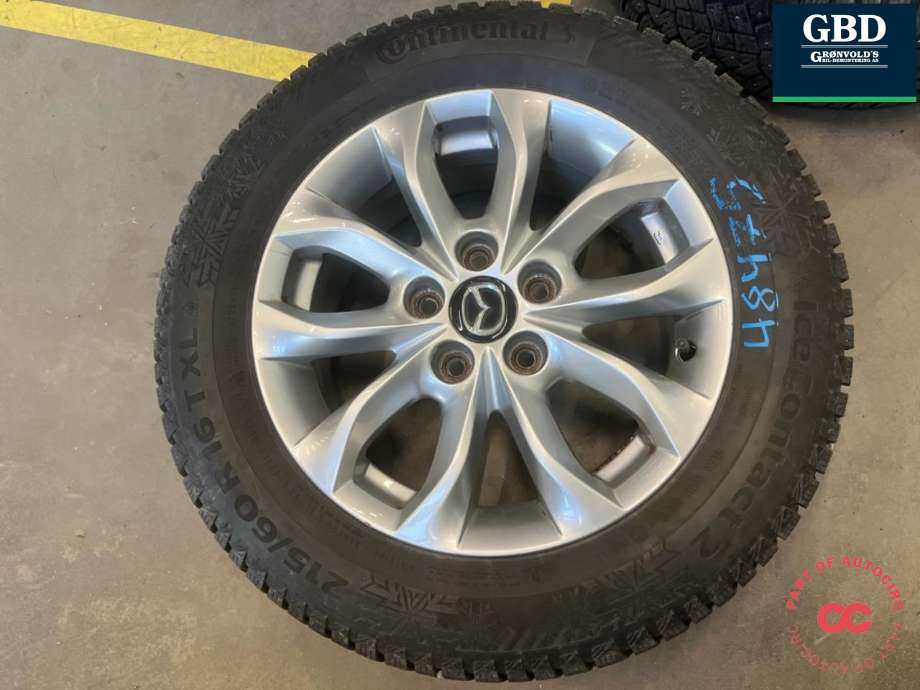 Hjulsett aluminium vinter til Mazda CX-3, 2015-2022  (CONTINENTAL|215-60R16)