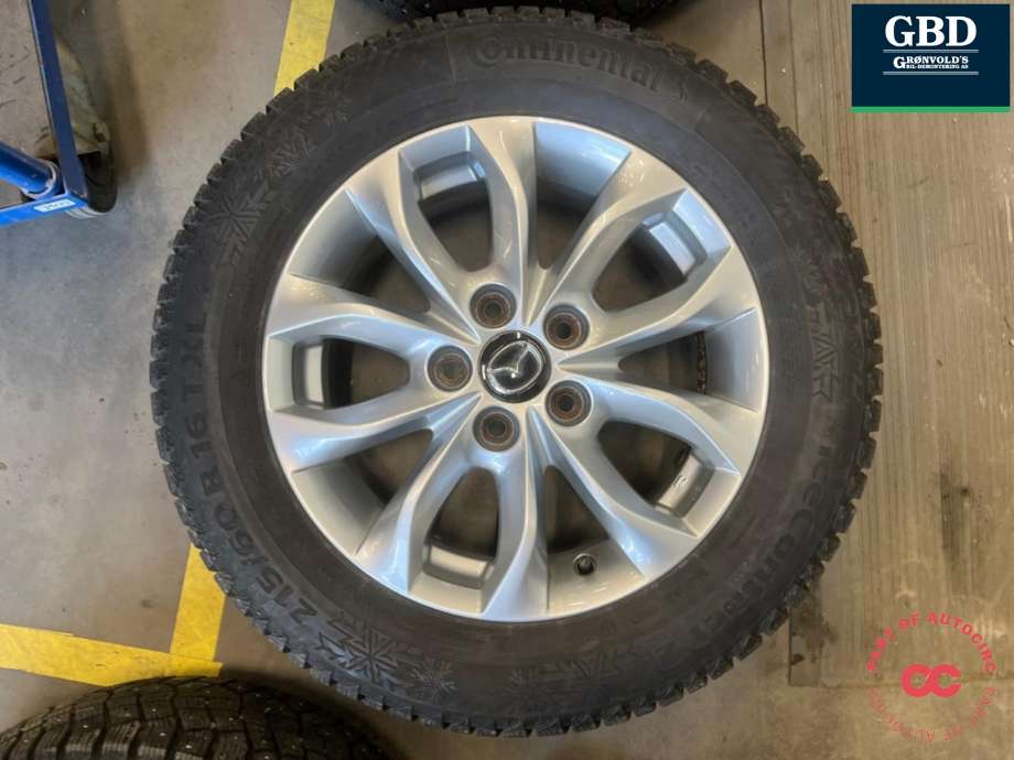 Hjulsett aluminium vinter til Mazda CX-3 2015-2022  (CONTINENTAL|215-60R16|PROD 4415     6|17MM|6|5JX16FH    ET50)