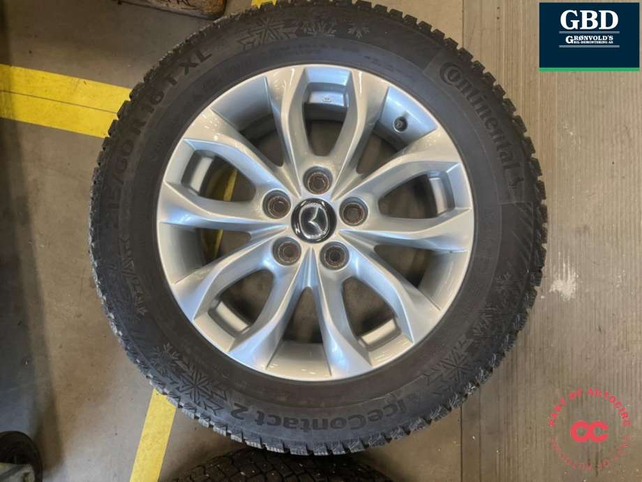 Hjulsett aluminium vinter til Mazda CX-3 2015-2022  (CONTINENTAL|215-60R16|PROD 4415     6|17MM|6|5JX16FH    ET50)