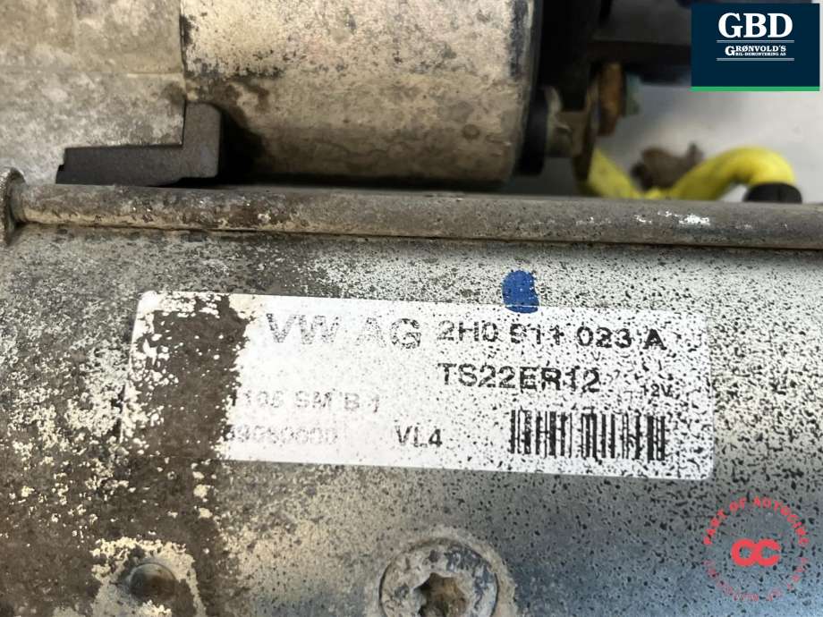 Starter diesel til VW Amarok 2010-2016 (Type I, Fase 1)  (2H0 911 023 F|2H0 911 023 N|2H0 911 023 FX |2H0 911 023 NX)