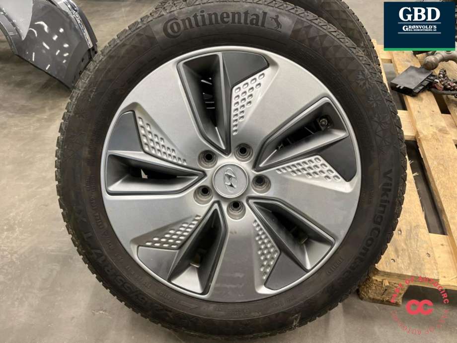 Hjulsett aluminium vinter til Hyundai Kona 2017-2021 (Type I, Fase 1)  (CON|215/55R17|PROD 01/20     6|MM|7.0JX17  ET50)