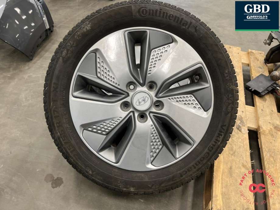 Hjulsett aluminium vinter til Hyundai Kona 2017-2021 (Type I, Fase 1)  (CON|215/55R17|PROD 01/20     6|MM|7.0JX17  ET50)