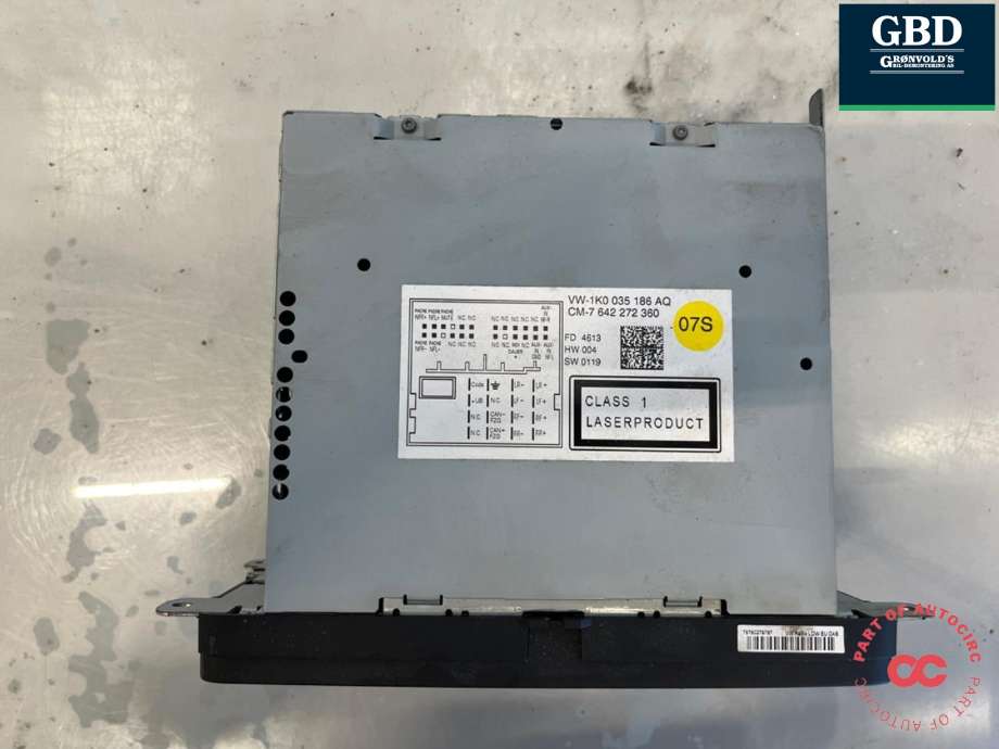 Bilstereo til VW Caddy 2010-2015 (Type III, Fase 2)  (1K0 035 186|)
