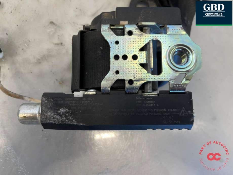 Sikkerhetsbelte foran høyre til VW Caddy 2010-2015 (Type III, Fase 2)  (2K5 857 806 B|2K5 857 806 B  RYV|)