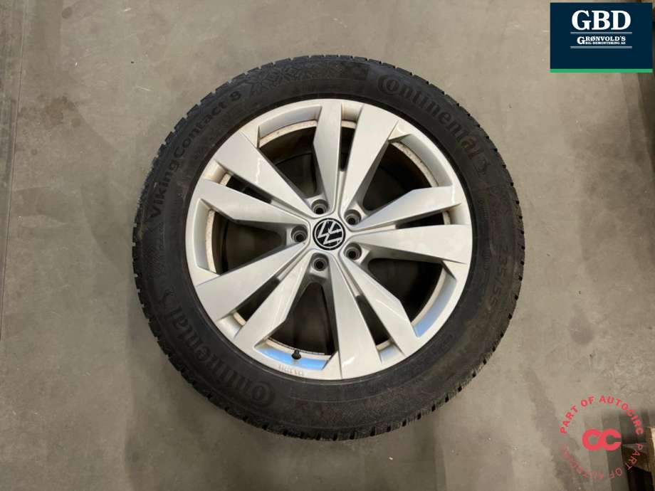 Hjulsett aluminium vinter til VW ID.4 2020-->> (CONTINANATAL|FORAN 235/55 R19 BAK 255/50 R19|PROD 3924 7MM|FPRAN ET45/ BAK ET45)