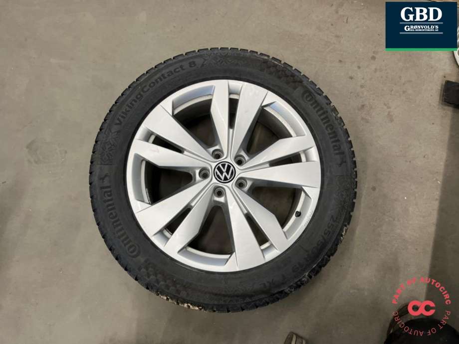 Hjulsett aluminium vinter til VW ID.4 2020-->> (CONTINANATAL|FORAN 235/55 R19 BAK 255/50 R19|PROD 3924 7MM|FPRAN ET45/ BAK ET45)