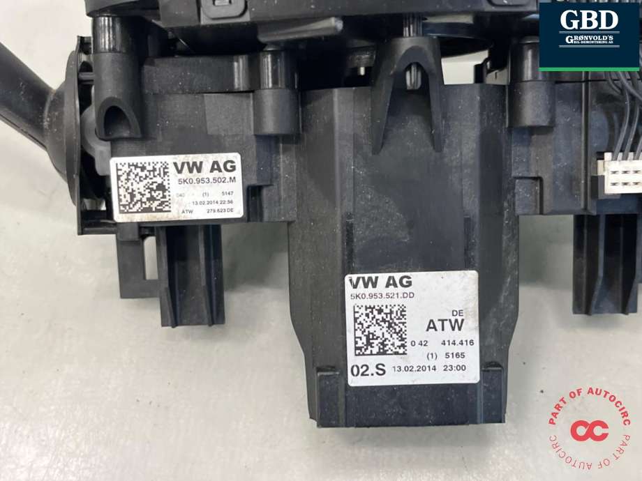 Bryter combi til VW Caddy 2010-2015 (Type III, Fase 2)  (5K0 953 502 M  9B9|)