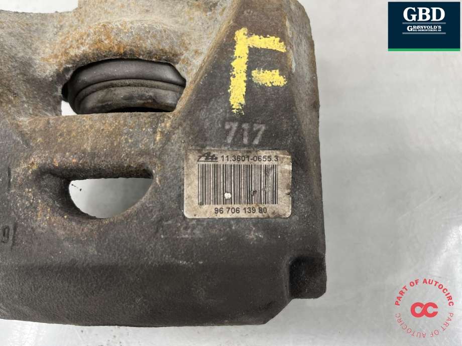 Bremsecaliper venstre foran til Citroën Berlingo 2015-2019 (Type II, Fase 2)  (4400 V7|16 926 486 80|16 517 552 80)