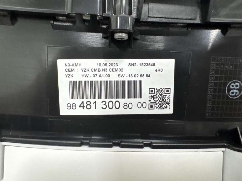 Instrumentpanel til Toyota Proace 2016-->> (Type II) (SU001B4039|98 481 300 80 00|)