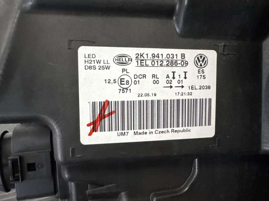 Frontlykt venstre xenon til VW Caddy 2020-->> (Type IV) (2K1 941 031 B|)