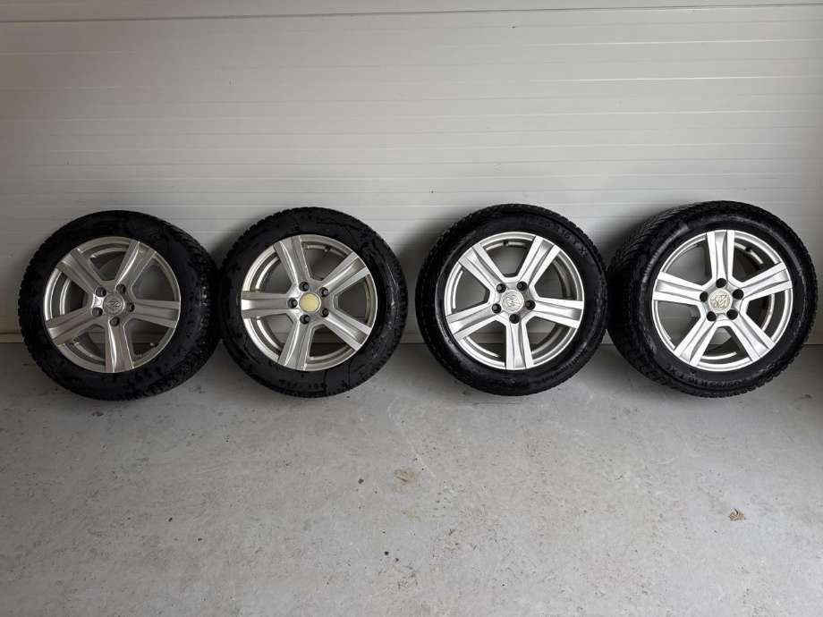 Hjulsett aluminium vinter til VW Caddy 2015-2020 (Type III, Fase 3) (PIGGDEKK| 205/55/16|2 STK 7MM DATO (1725) /|2 STK 4MM DATO (4121))
