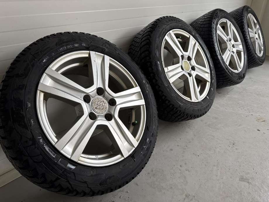 Hjulsett aluminium vinter til VW Caddy 2015-2020 (Type III, Fase 3) (PIGGDEKK| 205/55/16|2 STK 7MM DATO (1725) /|2 STK 4MM DATO (4121))