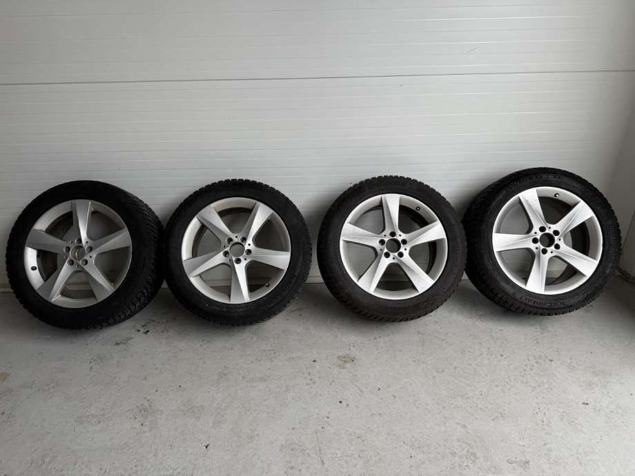Hjulsett aluminium vinter til Mercedes ML 2011-2015 (Fase 1) (W166) (W166) (A1664010202| 8|5X19 ET59 Ø66.6|DATO (1322) 4MM|PIGGDEKK 255/50/19 T)