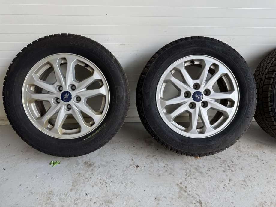 Hjulsett aluminium vinter til Ford Transit Connect 2018-->> Type II, Fase 2 (205/60/16 96T|6|5JX16 ET50|DATO: 32/24 6MM)