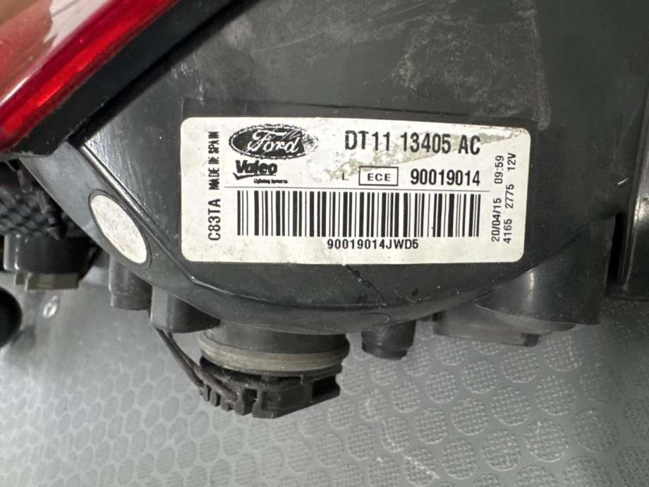 Baklykt venstre til Ford Transit Connect 2018-->> Type II, Fase 2  (DT11-13405 AC||DT1113A603AD)