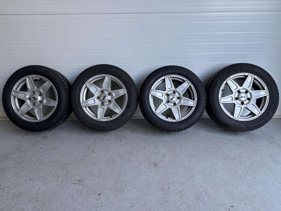 Hjulsett aluminium vinter til VW Transporter / Caravelle 2015-2019 (T6) (T6) (2 STK 255/55/7 99H DATO 17/22 6MM|2STK 225/55/17 101T DATO:12/20 8MM|7|5JX17 ET45)