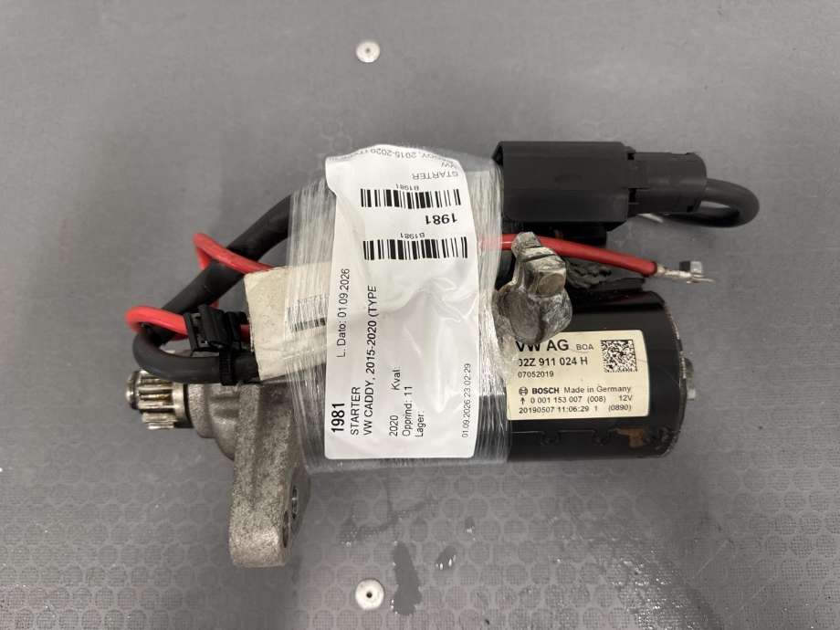 Starter til VW Caddy, 2015-2020 (Type III, Fase 3)  (02Z911024H)