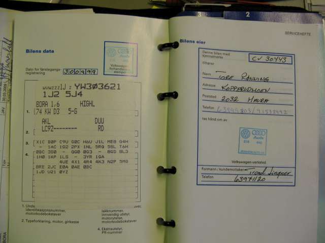 VW Bora 1999-2005 , Motorkode: AKL, Girkassekode: 