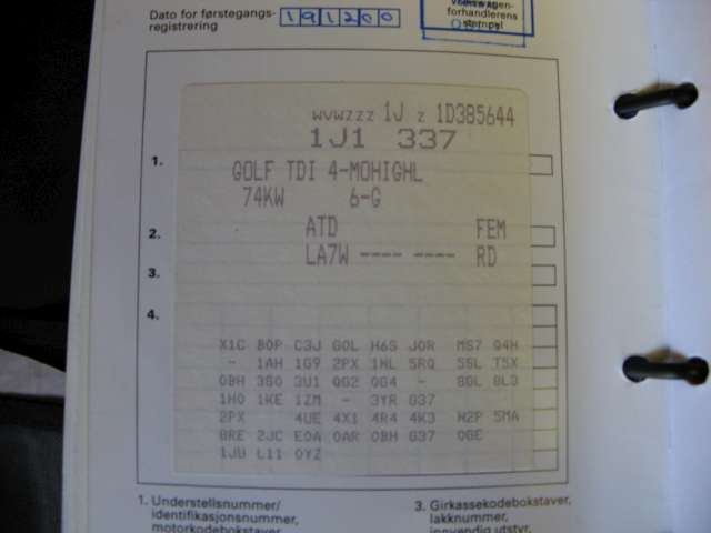 VW Golf IV 1998-2003 , Motorkode: , Girkassekode: 