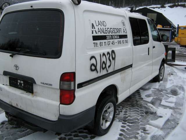 Toyota Hiace 2001-2006 (Fase 2) , Motorkode: , Girkassekode: 