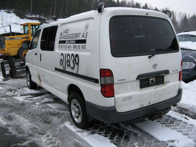Toyota Hiace 2001-2006 (Fase 2) , Motorkode: , Girkassekode: 