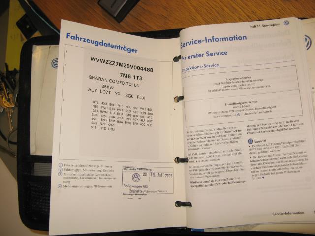 VW Sharan 2000-2010 (Type I, Fase 2) , Motorkode: AUY, Girkassekode: FUX