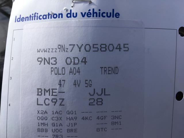 VW Polo 2005-2009 (Type IV, Fase 2) , Motorkode: BME, Girkassekode: JJL