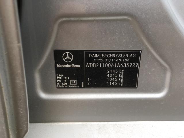 Mercedes E-Klasse 2002-2006 (Fase 1) (W211) (W211), Motorkode: OM646.961, Girkassekode: 
