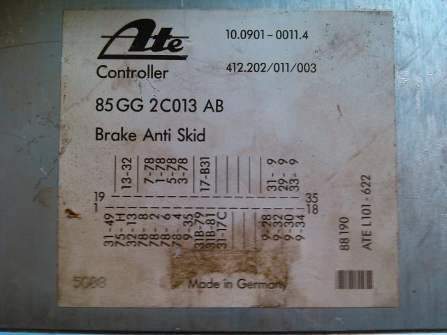 Styreenhet ABS til Ford Scorpio 1985-1991  (ATE|85GG2C013AB|)