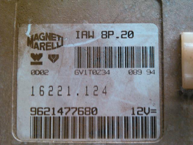 Styreenhet motor til Peugeot 405 1988-1996  (MAGNETI MA|16221.124|9621477680|)