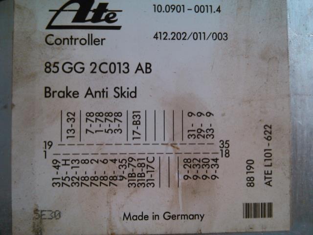 Styreenhet ABS til Ford Scorpio 1985-1991  (ATE|85GG2C013AB|)