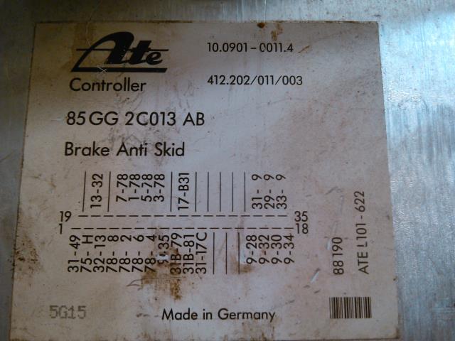 Styreenhet ABS til Ford Scorpio 1985-1991 (ATE|85GG2C013AB|)