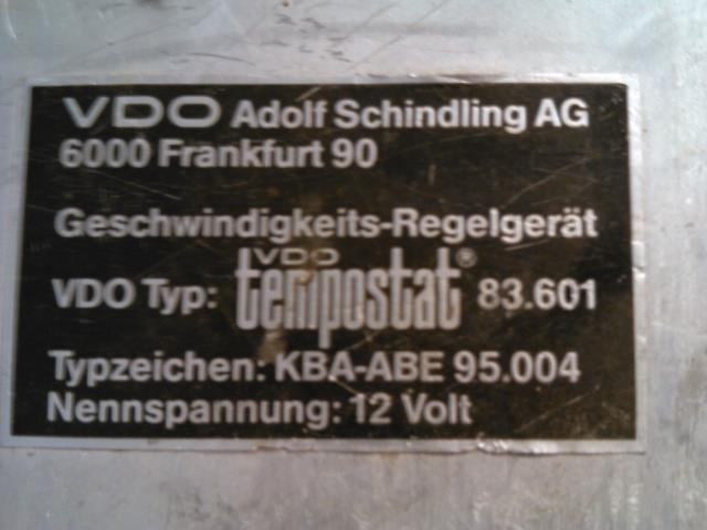 Styreenhet cruisekontroll til Audi 100 1983-1991 (VDO|412.205/1/7|)