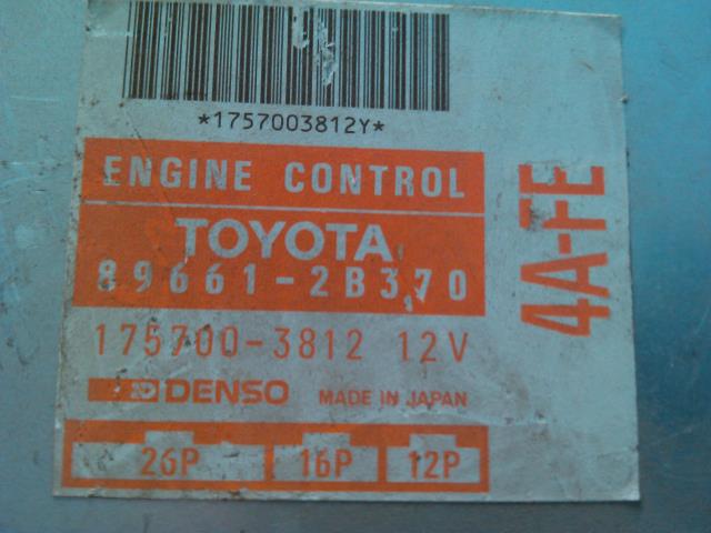 Styreenhet motor til Toyota Carina E 1992-1997  (DENSO|89661-23370|175700-3812|)