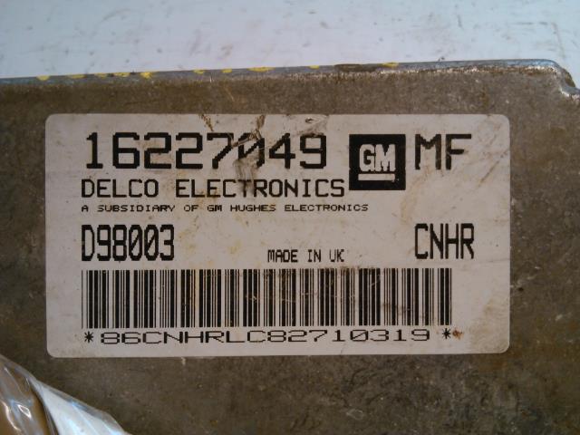 Styreenhet forgasser til Opel Astra G 1998-2004  (DELCO|16227049|D98003|)
