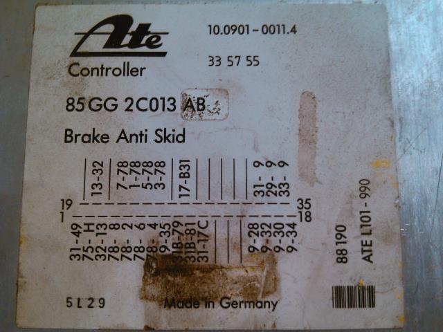 Styreenhet ABS til Ford Scorpio 1985-1991  (ATE|85BB2C013|)