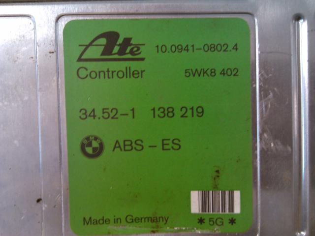 Styreenhet ABS til BMW 3-Serie 1991-2000 (E36) (E36) (ATE|138219ABSES|34.52-1138219|10.0941-0802.4)