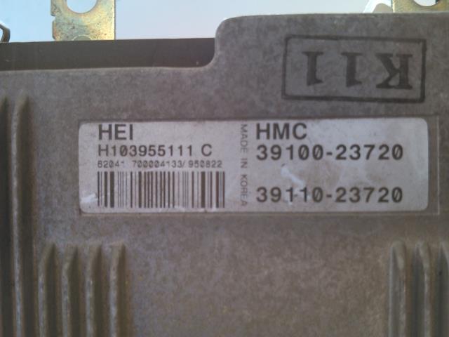 Styreenhet motor til Hyundai Elantra 1996-2000 (Type II)  (SIEMENS|H103955111C|39100-23720|39110-23720)