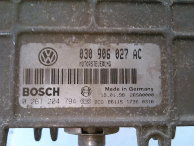 Styreenhet motor til VW Polo 1994-1999 (Type III, Fase 1)  (BOSCH|0 261 204 794|030906027AC|)
