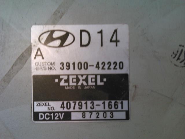 Styreenhet motor til Hyundai H-1 1998-2005 (Type I, Fase 1)  (ZEXEL|39100-42220|407913-1661|)