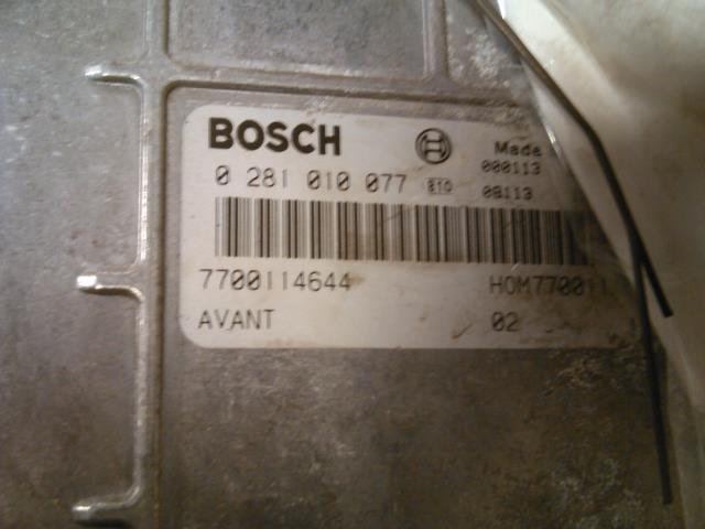 Styreenhet motor til Renault Scenic 1999-2003 (Type I, Fase 2)  (BOSCH|0 281 010 077|)