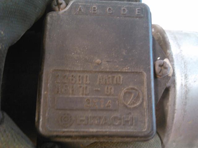 Luftmengde/luftmassemåler til Subaru Impreza 1993-1995 (Type I, Fase 1) (HITACHI|22680AA170|)