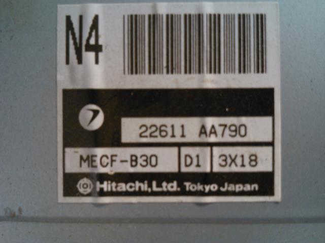 Styreenhet motor til Subaru Impreza 1993-1995 (Type I, Fase 1)  (HITACHI|22611AA790|)